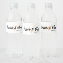 Wedding Water Bottle Label 015