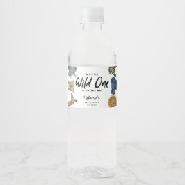 Etiqueta Para Botella De Agua Wild One Safari Baby Shower