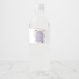Etiqueta Para Botella De Agua Wildflower Wild ONE Mariposa Fiesta Jardín