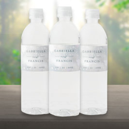 Etiqueta Para Botella De Agua Winter Wonderland Snow Boda