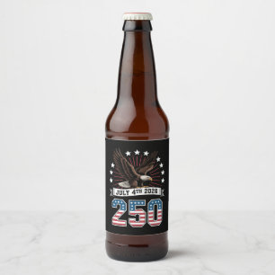 Etiqueta Para Botella De Cerveza 250 Aniversario Patriótico 4 De Julio 1776 2026