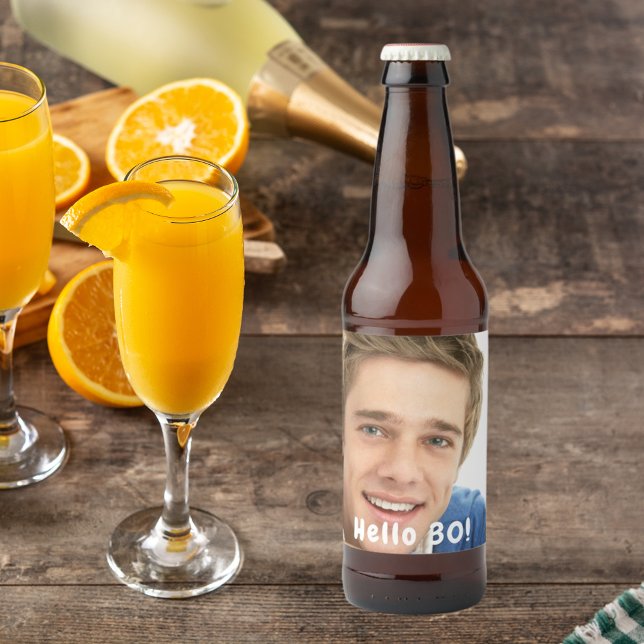 Etiqueta Para Botella De Cerveza 30.ª foto de cumpleaños hola 30 hombres (Subido por el creador)