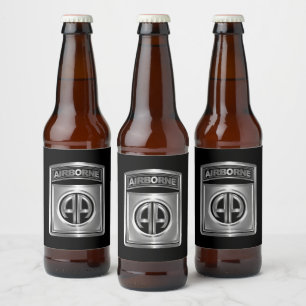 Etiqueta Para Botella De Cerveza 82ª División Aerotransportada Guardia de Honor de