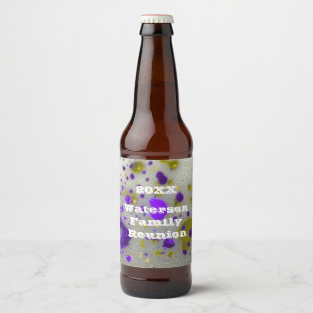 Etiqueta Para Botella De Cerveza Acto moderado de desplome de la unión familiar mod (Anverso)