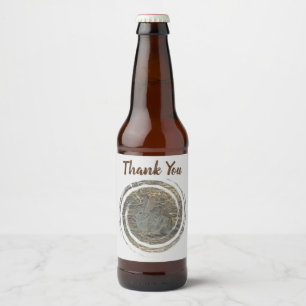 Etiqueta Para Botella De Cerveza Agradecimiento Conejo Conejo Conejo Conejo Conejo