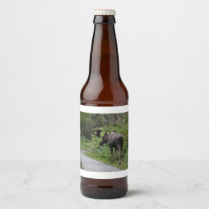 Etiqueta Para Botella De Cerveza Alaska - Moose