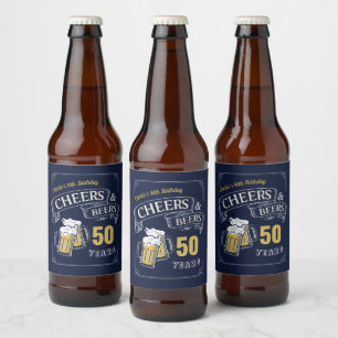 Etiqueta Para Botella De Cerveza Alegres Y Cervezas Amarillas De La Marina De Cualq