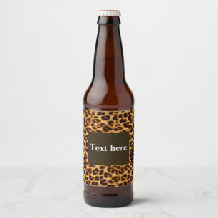 Etiqueta Para Botella De Cerveza Animal, animal print, Leopard ,cheetah