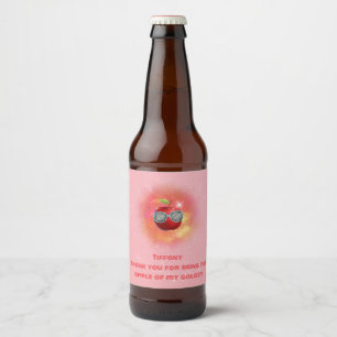 Etiqueta Para Botella De Cerveza Apple en la Galaxia de Gracias