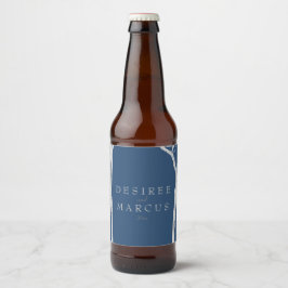 Etiqueta Para Botella De Cerveza Árboles Birch de Plata