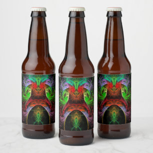 Etiqueta Para Botella De Cerveza Arte abstracto carnaval