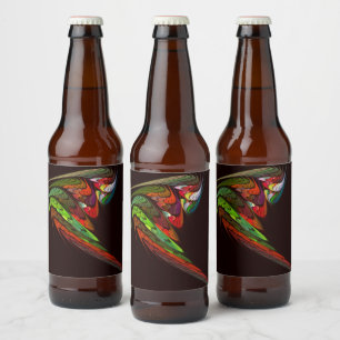 Etiqueta Para Botella De Cerveza Arte abstracto de Chameleon