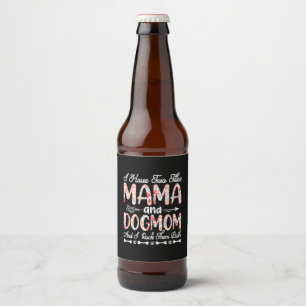 Etiqueta Para Botella De Cerveza Arte Madre   Cumpleaños De Mamá Y Perro
