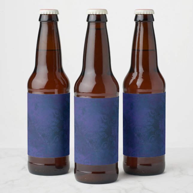 Etiqueta Para Botella De Cerveza azul (Botellas)