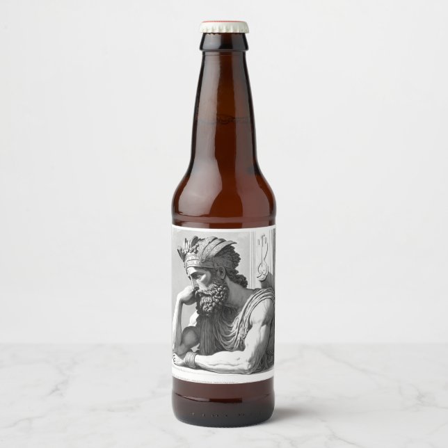 Etiqueta Para Botella De Cerveza Bad Sign (Anverso)