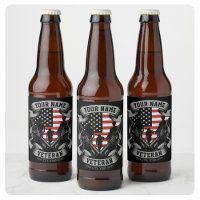 Bandera personalizada de veterano americano orgull