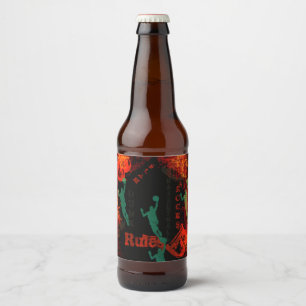 ETIQUETA PARA BOTELLA DE CERVEZA BASKETBALL