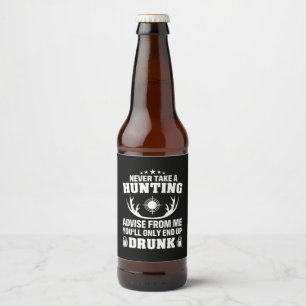 Etiqueta Para Botella De Cerveza Bebida Deer Hunter