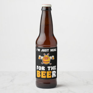 Etiqueta Para Botella De Cerveza Beekeeper Gift Estoy Aquí Por Las Abejas