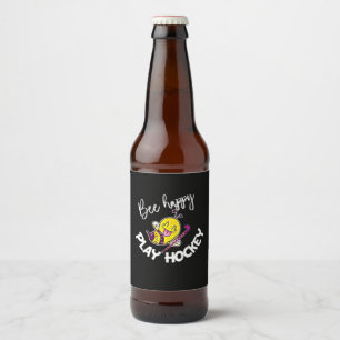 Etiqueta Para Botella De Cerveza Beekeeper Gift Hockey de Bee Happy Play
