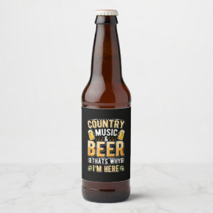 Etiqueta Para Botella De Cerveza Beer Beer Drinker Country Music Beer Cumpleaños