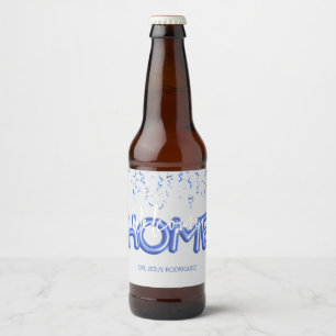 Etiqueta Para Botella De Cerveza Bienvenida en casa fiesta patriótica del héroe mil
