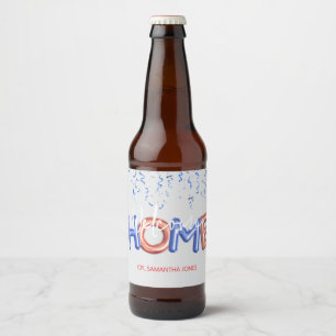 Etiqueta Para Botella De Cerveza Bienvenida en casa fiesta patriótica del héroe mil