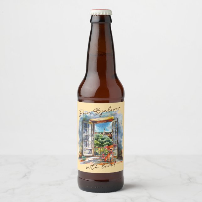 Etiqueta Para Botella De Cerveza Bjelovar (Anverso)