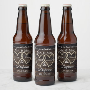 Etiqueta Para Botella De Cerveza Boda/aniversario de Perlas Rusas