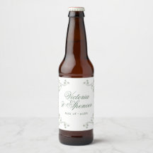 Boda Floral Vintage Verde Salvia