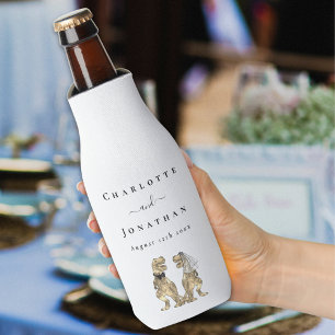 Etiqueta Para Botella De Cerveza Boda Temática de Dinosaurios Personalizada