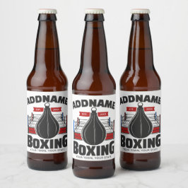 Etiqueta Para Botella De Cerveza Bolsa de velocidad del gimnasio Boxer Ring ADD NAM