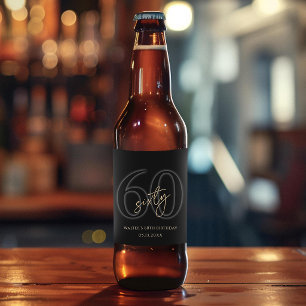 Etiqueta Para Botella De Cerveza Botella de cerveza para fiesta de cumpleaños númer