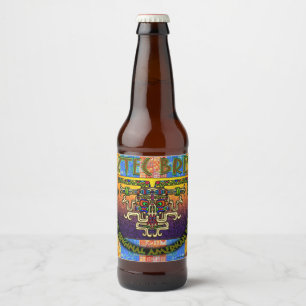 Etiqueta Para Botella De Cerveza Brew azteca la cerveza americana original