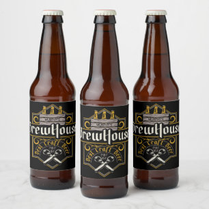 Etiqueta Para Botella De Cerveza BrewHouse personalizado Mejor Bar de cerveza de ar