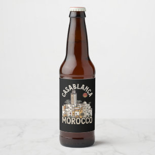Etiqueta Para Botella De Cerveza casablanca marruecos