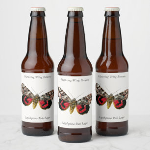 Etiqueta Para Botella De Cerveza Catocala elocata - La polilla francesa de la ropa 