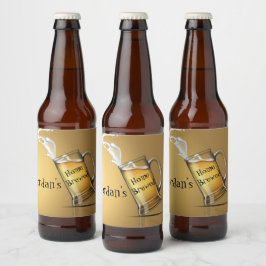 Etiqueta Para Botella De Cerveza Cerveza casera personalizada
