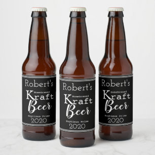 Etiqueta Para Botella De Cerveza Cerveza casera personalizada