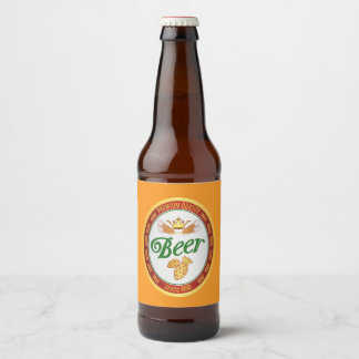 Etiqueta Para Botella De Cerveza Cerveza de Naranja Fresca