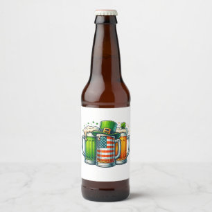 Etiqueta Para Botella De Cerveza Cerveza Irlandesa Irlanda Día de San Patricio Fies