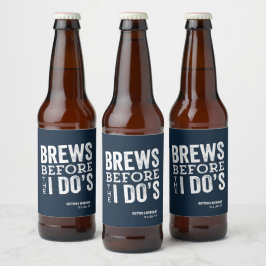 Etiqueta Para Botella De Cerveza Cervezas antes de la boda personalizada de color a