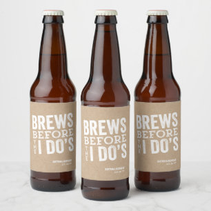 Etiqueta Para Botella De Cerveza Cervezas antes de que Yo Haga la boda personalizad