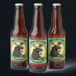 Etiqueta Para Botella De Cerveza Chistmas Moose Bottle Labels<br><div class="desc">Chistmas Moose Bottle Labels</div>