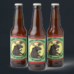 Etiqueta Para Botella De Cerveza Chistmas Moose Bottle Labels<br><div class="desc">Chistmas Moose Bottle Labels</div>