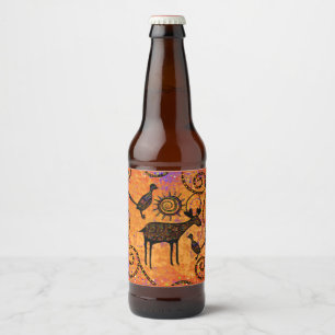 ETIQUETA PARA BOTELLA DE CERVEZA CIERVO