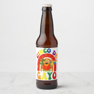 Etiqueta Para Botella De Cerveza Cinco De Gayo Funny Cinco De Mayo Regalo Del Orgul
