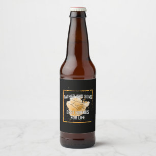 Etiqueta Para Botella De Cerveza Citas de abuelo   Mejor amigo del padre y los hijo