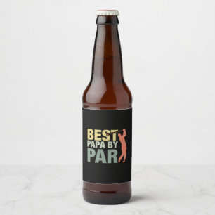 Etiqueta Para Botella De Cerveza Citas de abuelo Mejor Papá Por Par Golf