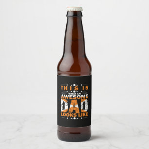 Etiqueta Para Botella De Cerveza Citas de abuelo Qué Padre Increíble